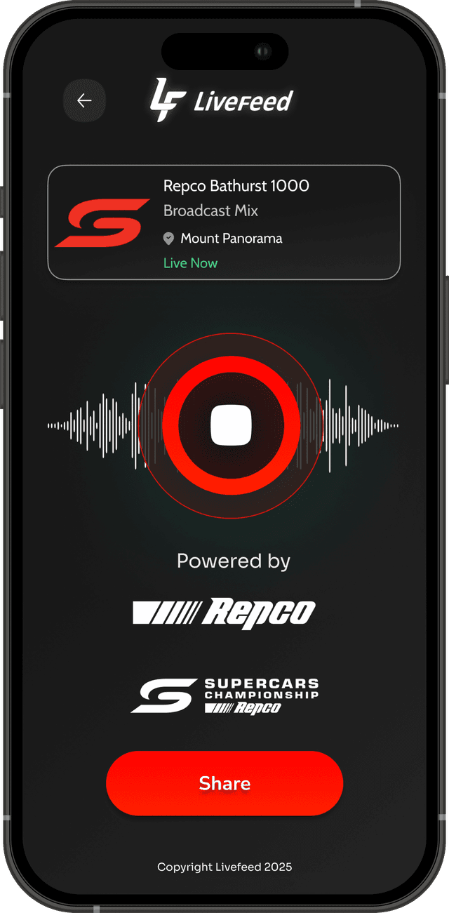 Livefeed Supercars